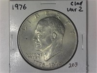 1976 Clad Var 2 Ike Dollar