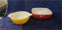 (2) Assorted Pyrex Bowls