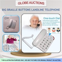 BIG BRAILLE BUTTONS LANDLINE TELEPHONE