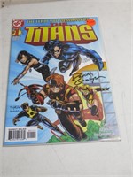 Signed Titans #1 Comic  152/1500 with COA