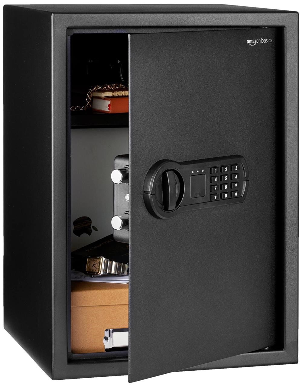 Amazon Basics Steel Home Security Electronic Safe