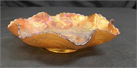 Fenton Marigold Dragon & Lotus 9"