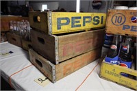 3 Wooden Pepsi Boxes