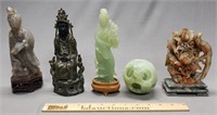 Chinese Sculptures: Soapstone & More (Jade?)