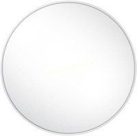 TRUU Norberg Round Mirror  21-Inch  White