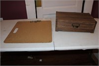 Large clipboard, wood box