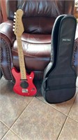 Red Kids Protec Electric Style Guitar Combo &