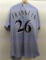 Milw Brewer Jersey  #26 Franklin  Autographed