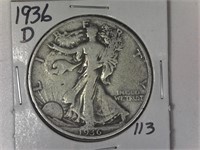 1936-D Walking Liberty Half Dollar