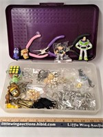 Space Saver Box w Craft & Misc Contents