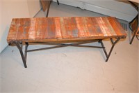 Wood and Iron Bench