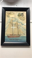 Print of a Schooner boat. 18 x 24