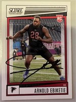 Falcons Arnold Ebiketie Signed Card with COA