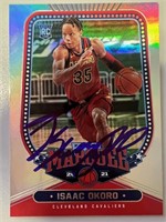 Cavaliers Isaac Okoro Signed Card with COA