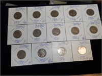 14 Buffalo Nickels