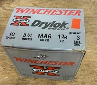 Full box Winchester 10 gauge steel shot