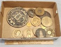 Bronze Medals & Tokens; Military & Political