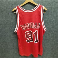 Dennis Rodman,Bulls,Champion Jersey,Size 44