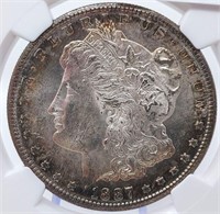 1887-S (Redfield Collection) $1 NGC MS 64