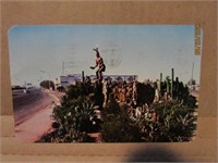 Picture Postcard Mexico Tarjeta Yaqui Monument
