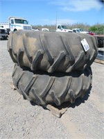 (4) Firestone 18.4-26 on 16" Rims Rear Tires