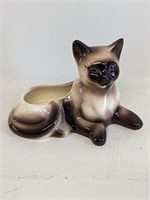 Cat Trinket Holder with Necklace and Beads