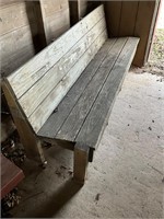 Wooden pew bench - 62” length