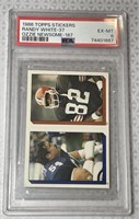 1986 Topps Stickers Randy White-Ozzie Newsome PSA6