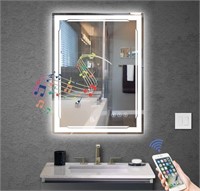 LED BATHROOM MIRROR WITH BLUETOOTH