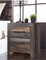 ASHLEY DRYSTAN RUSTIC 2-DRAWER NIGHTSTAND