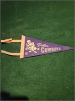 Vtg. Mini 1960 Dallas Cowboys Pennant