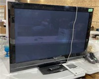50 inch hitachi tv with remote and manual