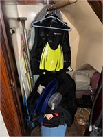 Scuba Diving Equip - in closet