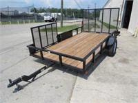 12' Utility Trailer with Side Ramp-