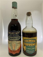 Pair of Labeled bottles with contents inc. Cohns