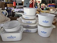 CORNFLOWER CORNINGWARE DISHES