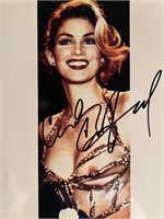 Supermodel Cindy Crawford signed photo