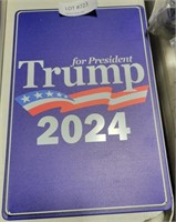 TRUMP FOR PRESIDENT 2024 METAL SIGN