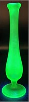 Westmorland Glowy Green Satin Bud Vase