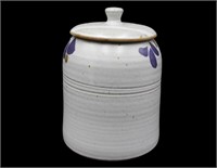 Pottery Lidded Cannister