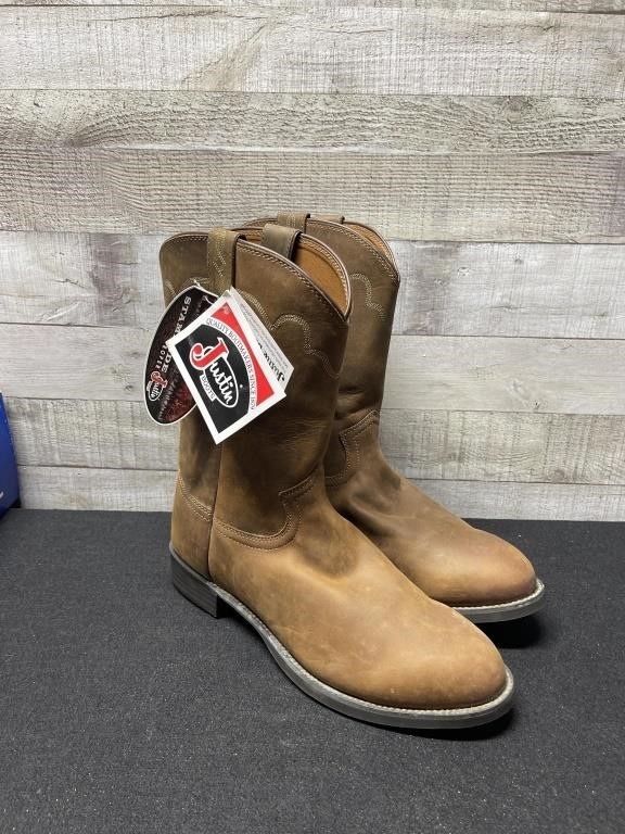 Pair Of New Justin Stampede Boots Size 10