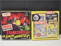 Super 8 mm Films Frankenstein, Bugs Bunny