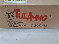 TULAMMO. 223 Rem, 500 rnds, 55GN, Steel cases,