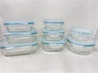 New (8) Glass Storage Containers