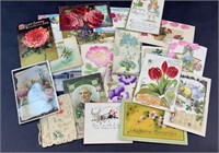 (30) ANTIQUE POST CARDS BIRTHDAY, OTHER HOLIDAYS