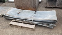30- Sheets of Used 7' Galvenized Steel