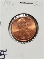 BU Small Date 1982 Lincoln Penny