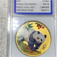2007 Chinese Gold Panda ICS - PR70 COLORIZED