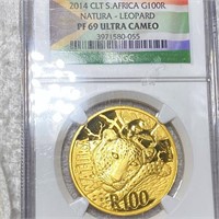 2014 South Africa Gold 100 Rand NGC - PF69ULTCAM