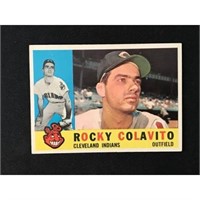1960 Topps Rocky Colavito Card Vgex